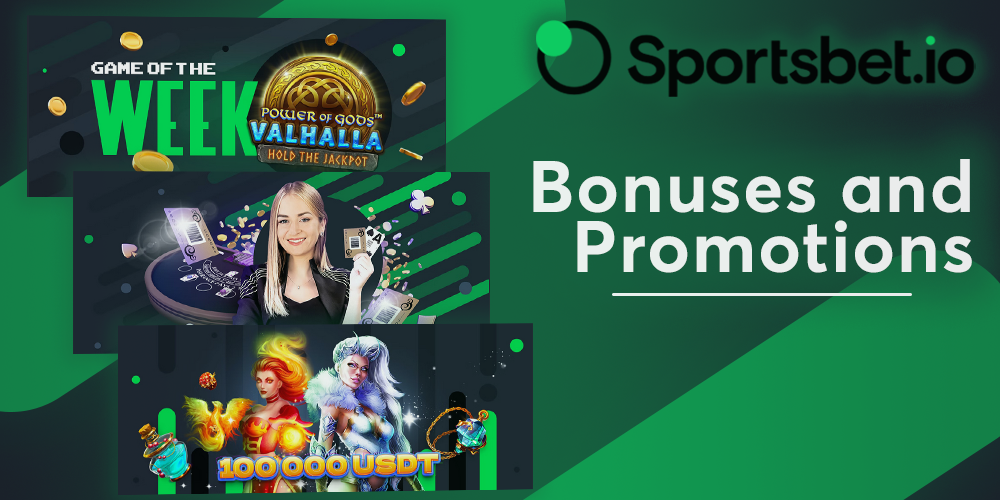 Bonuses and promotions you get from Sportsbet io