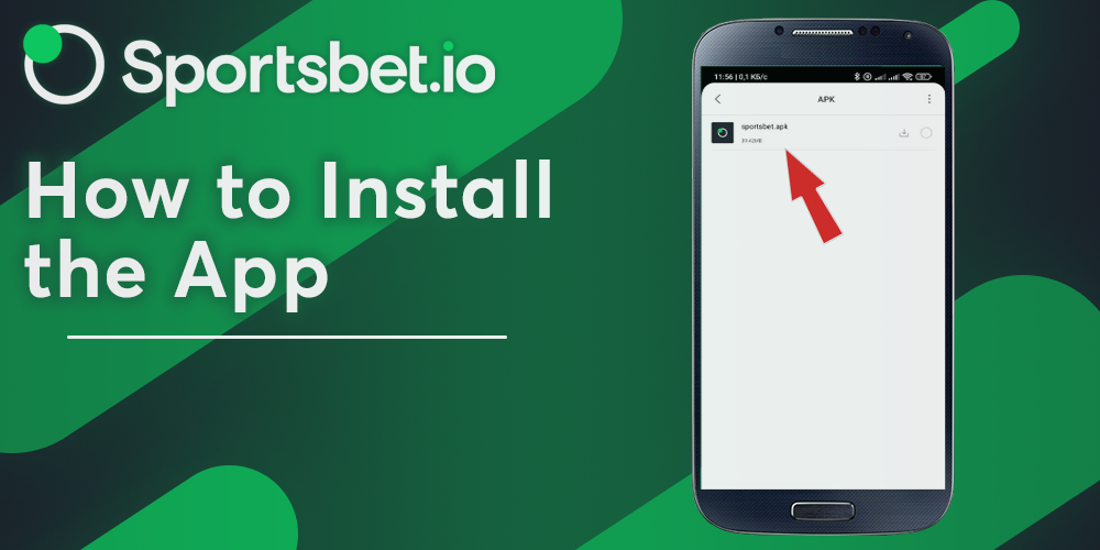 Instructions on how to install the Sportsbet mobile app on android