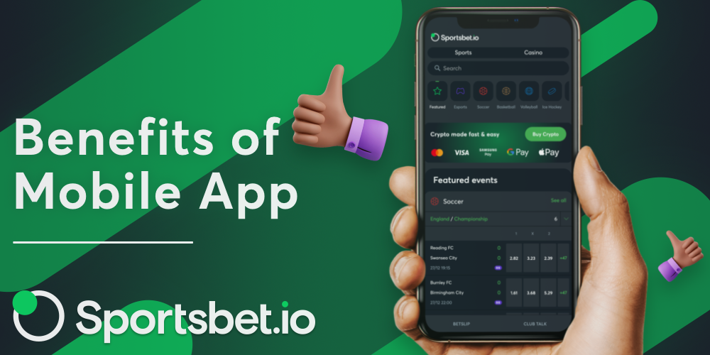 The main benefit of the Sportsbet io app is that you can bet on the go, but it also has a number of other benefits