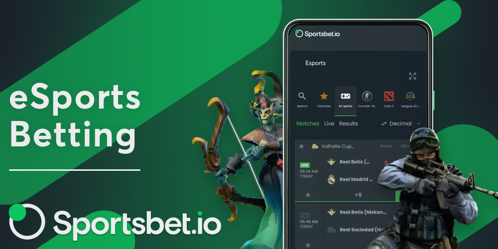 Sportsbet io customers from India can bet on eSports, as well as watch live matches
